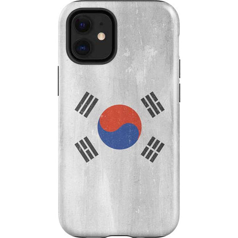 South Korean Flag Distressed iPhone 12 Mini Impact Case